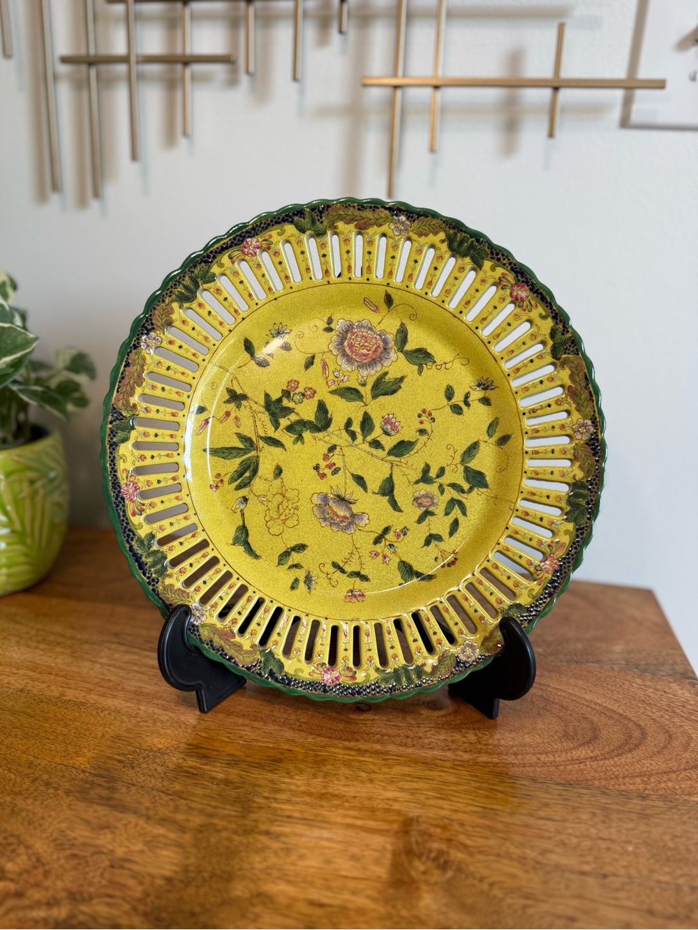 Vintage Porcelain Decorative Plate